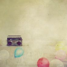 red balls and an old radio 3 by ~cecilia-ivy